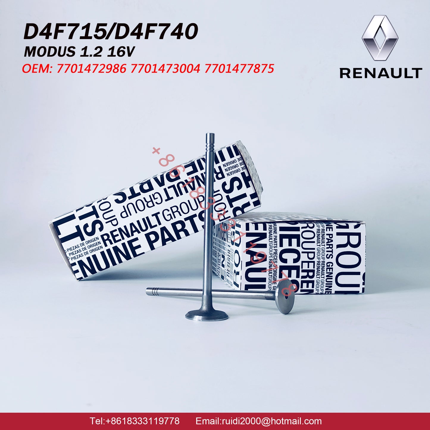 Renault or Nissan Engine D4F Intake&Exhaust Valves 13201-00QAG  13202-00QAH 7701472986  7701473004 7701477875  with high quality