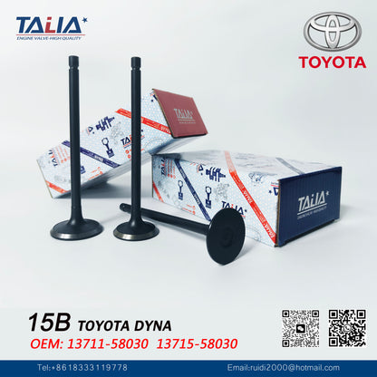 Toyota 15B-F 15B-FT FTE for COASTER DYNA 200 Engine Intake&amp;Exhaust Valves 13711-58030 13715-58070 &nbsp;(16Pcs)