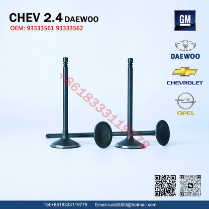 CHEV 2.4 Fits DAEWOO Intake&Exhaust Valve 93333561 93333562