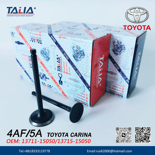 Vehicle Parts Engine Valve for TOYOTA 4A-FE Engine Inlet Valve 13711-15090 Exhaust Valve 13715-15070