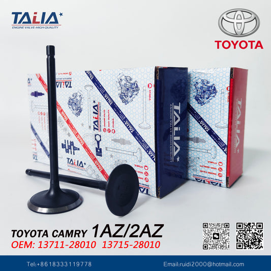 صمام السحب والعادم 13711-28010/13715-28010 لسيارة تويوتا 1AR 3AR 5AR