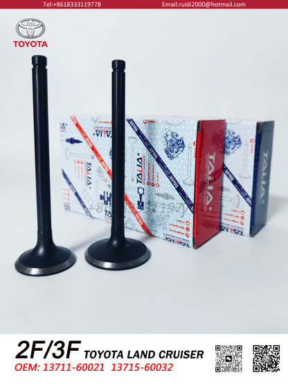 Toyota Engine 2F 3F Intake&Exhaust Valves 13711-60021 13715-60032 with high quality